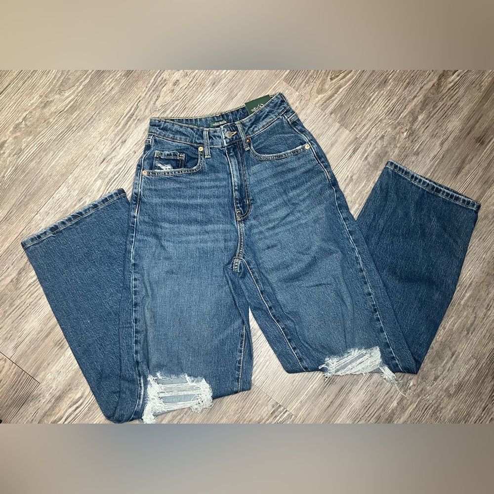 Wild Fable blue Super High-Rise Baggy Jeans size 00/24 waist 42 Long